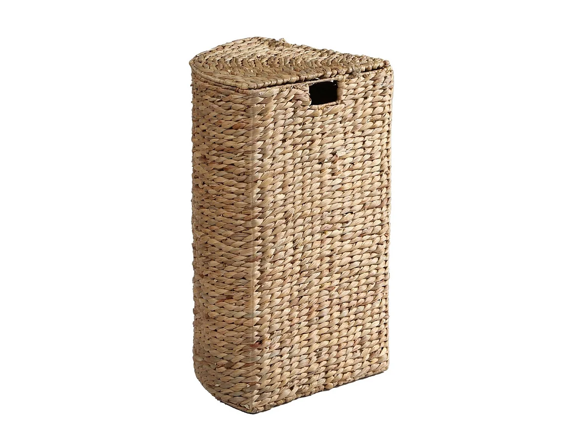 Panier à Linge d'Angle en Jacinthe d'Eau - H66 cm
