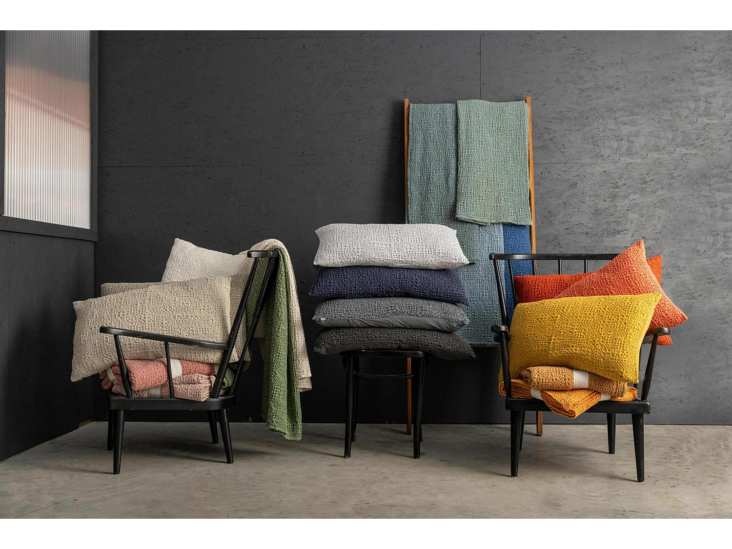 Tana bedsprei Krijt 240 x 260 cm