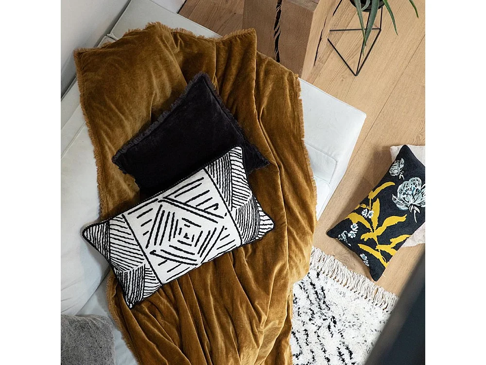 Manta de algodón y poliéster Fara 200 x 135 cm