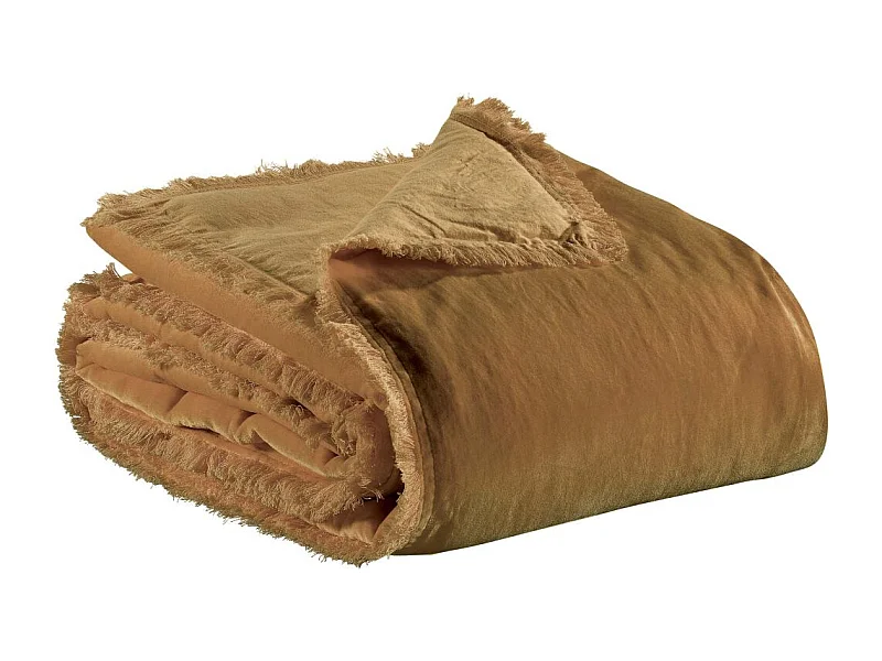 Plaid liso Fara Bronze 135 x 200 cm