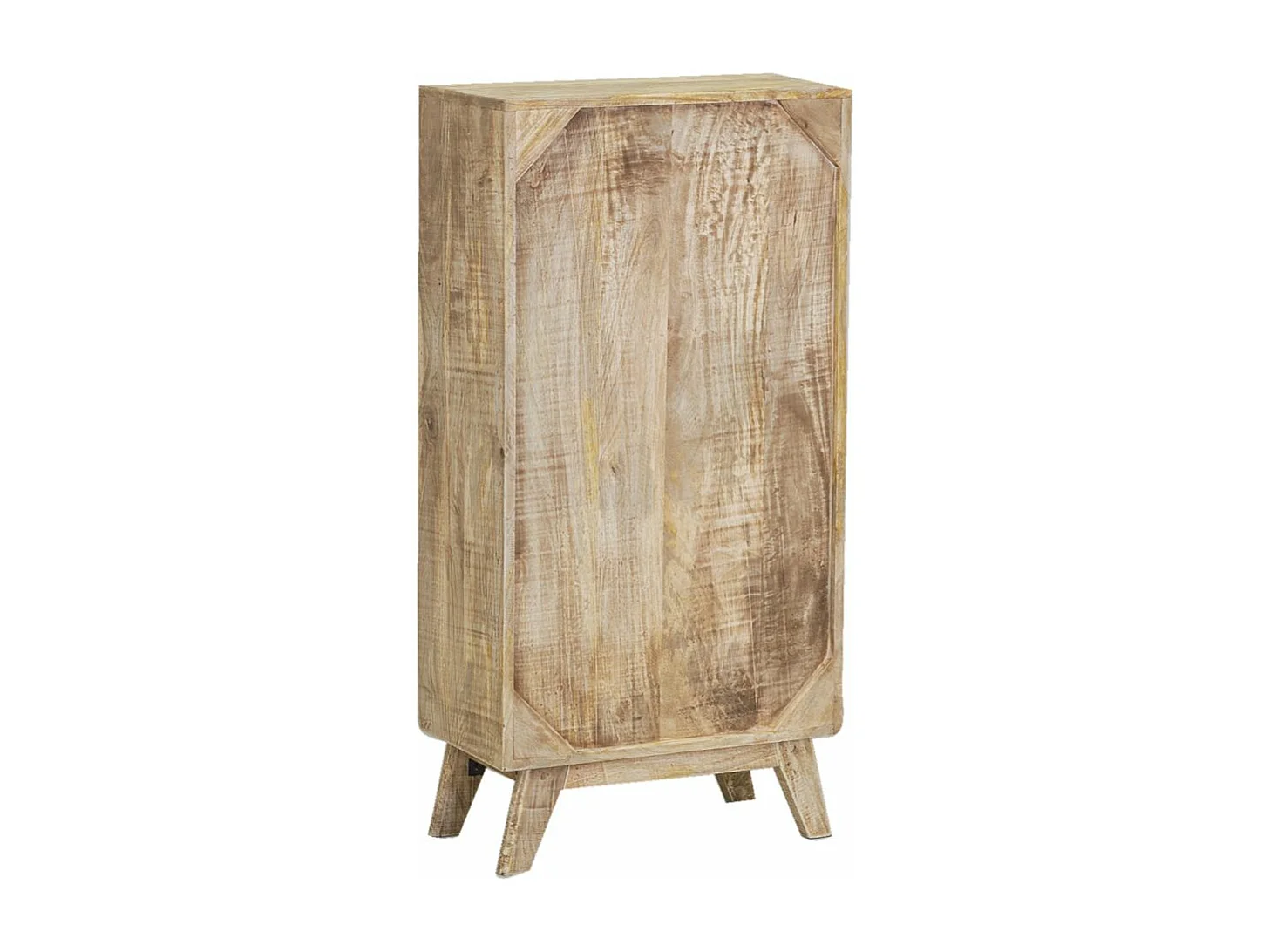 Commode en manguier et peau de vache