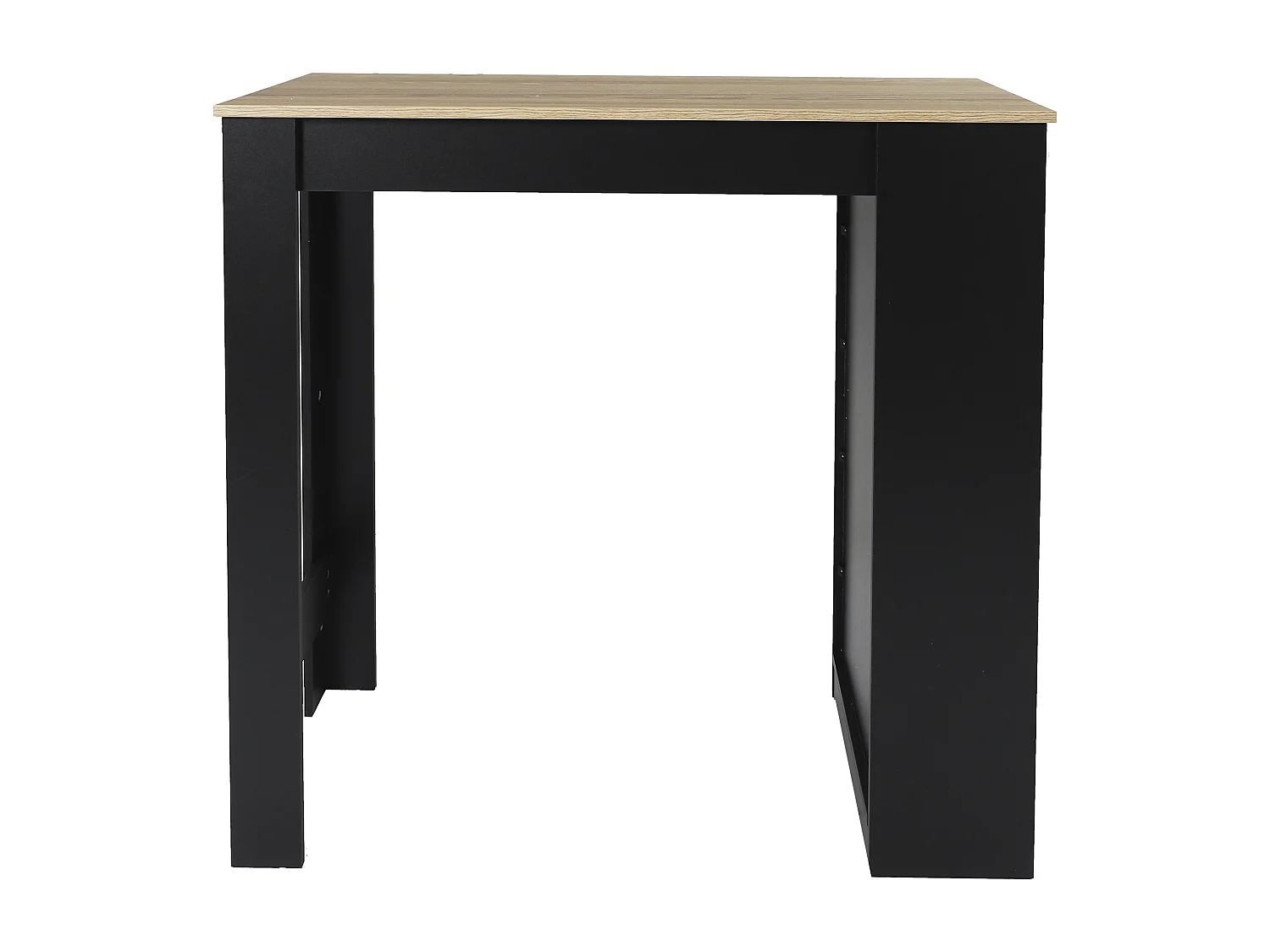 Table De Bar Mange Debout Avec Etageres Cheers Noir, Marron