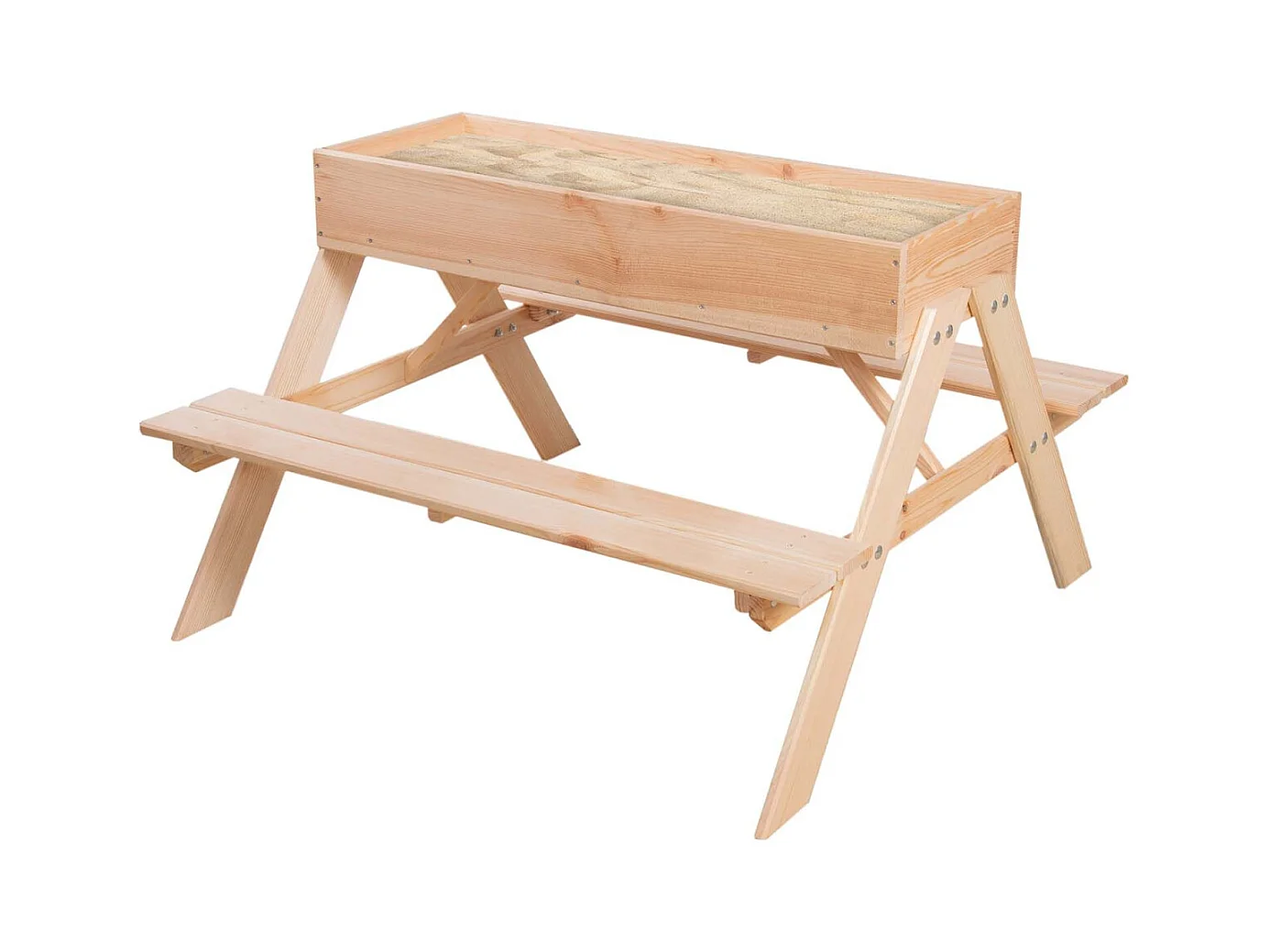 Table enfant avec bac à sable intégré