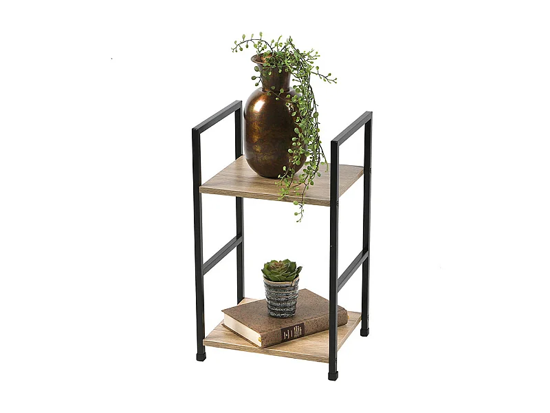 Etagère 2 niveaux design échelle métal Colorado