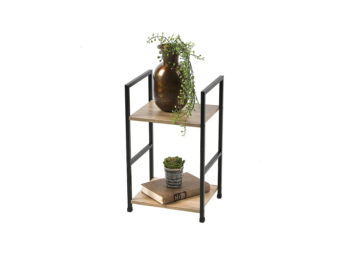 Etagère 2 niveaux design échelle métal Colorado