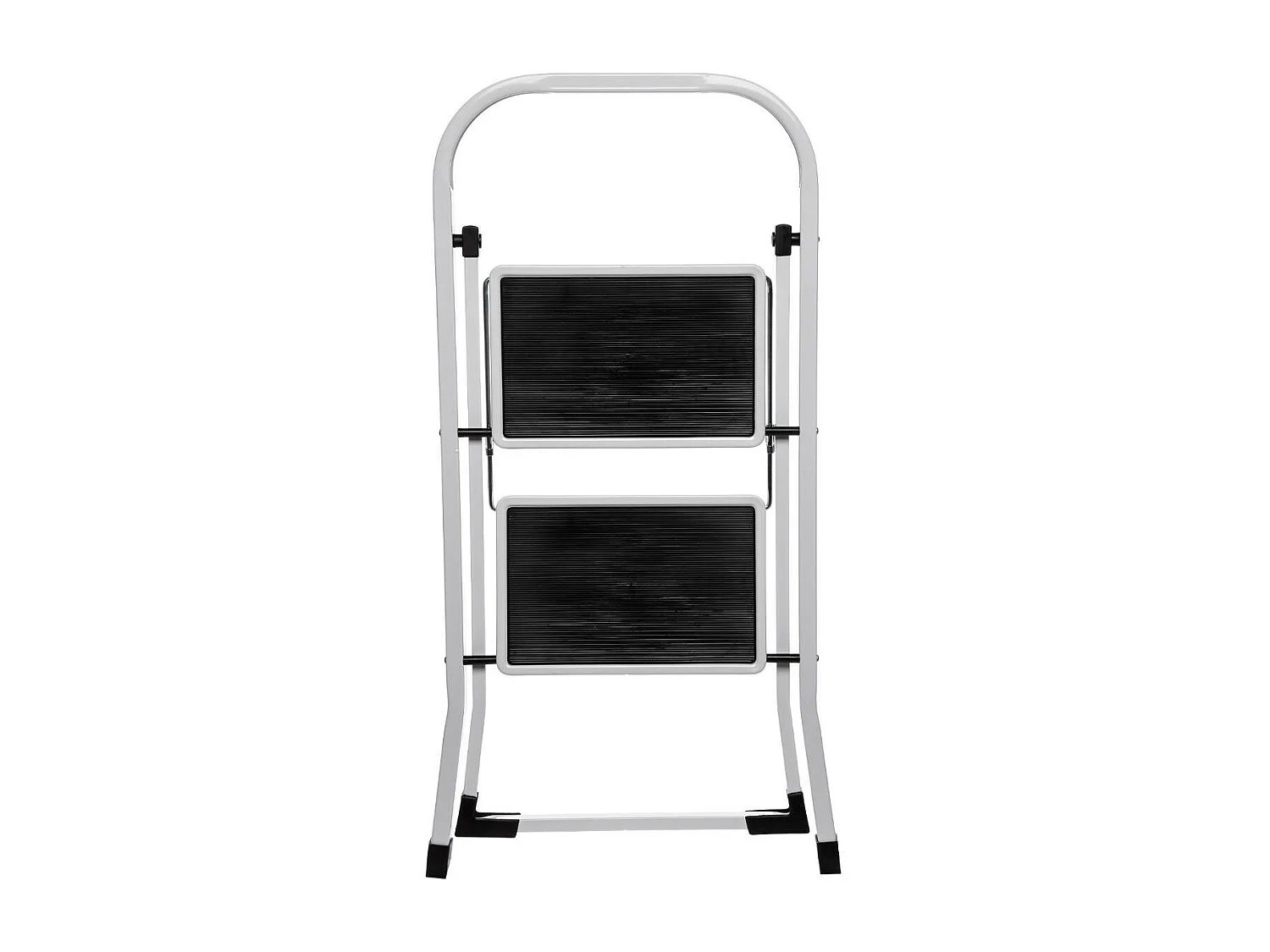 Escabeau 2 Marches en Métal 104cm Blanc