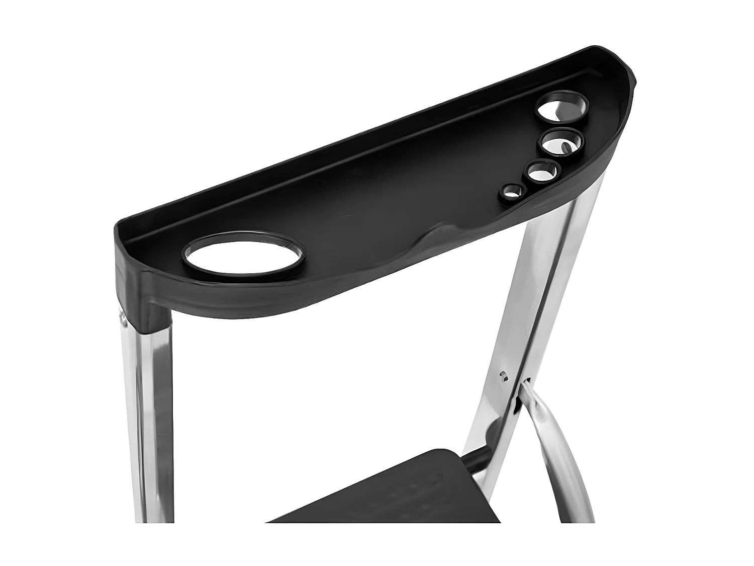 Escabeau 5 Marches Aluminium "Stool" 173cm Noir