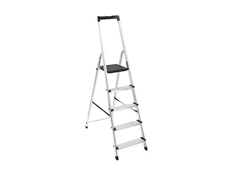 Escabeau 5 Marches Aluminium "Stool" 173cm Noir