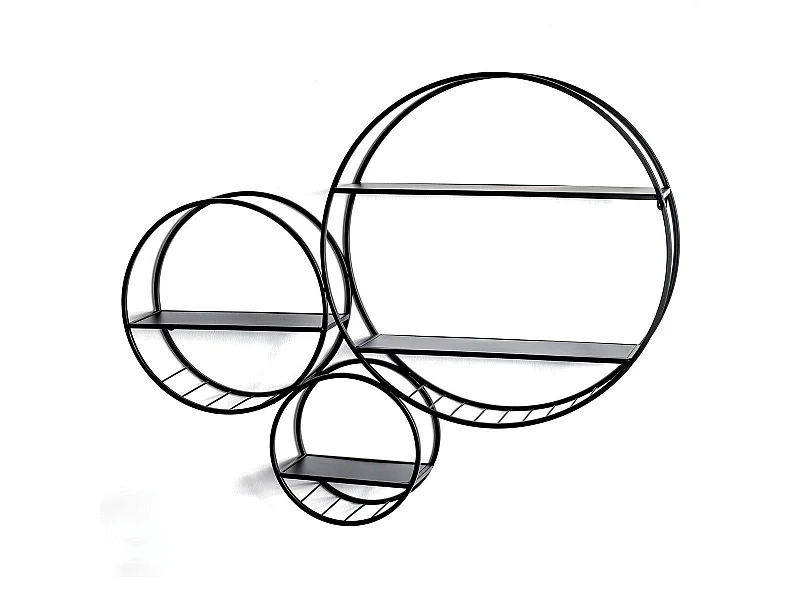 Étagère Murale Design "Tokyo" 90cm Noir