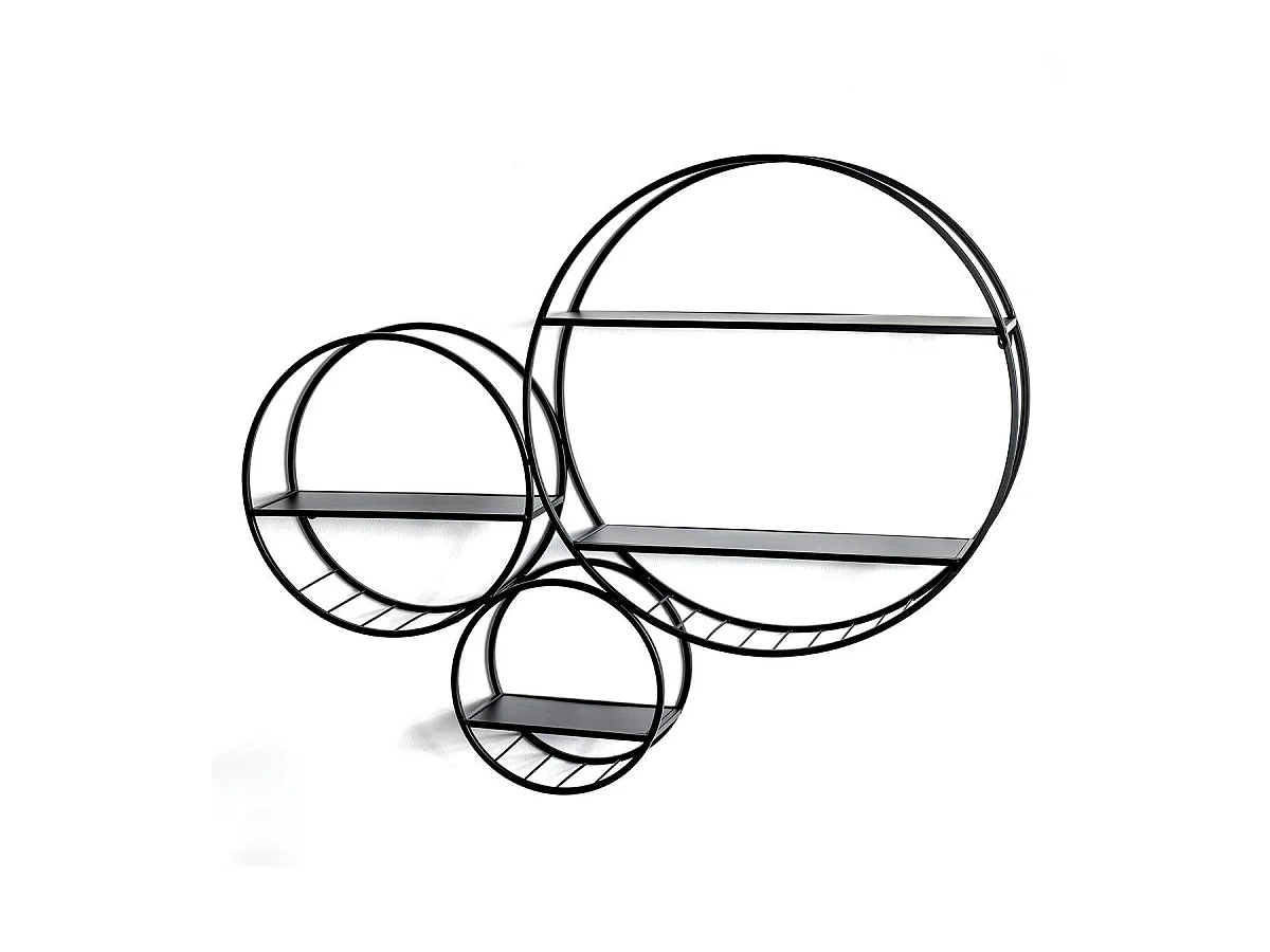 Étagère Murale Design "Tokyo" 90cm Noir