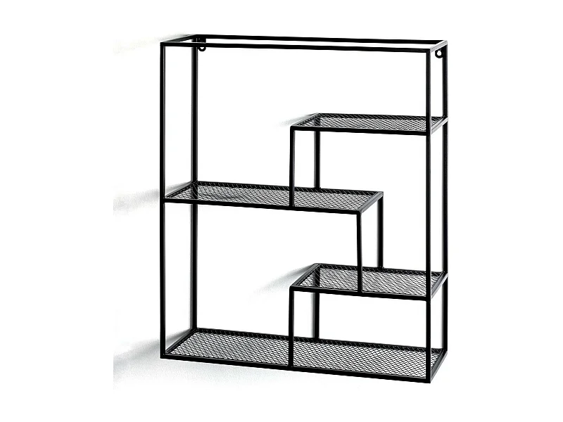 Étagère Murale 3 Niveaux "Inaya" 60cm Noir