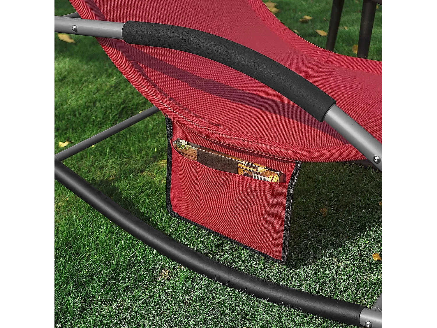 Gartenliege OGS28-R 62 x 86 x 158 cm Rot