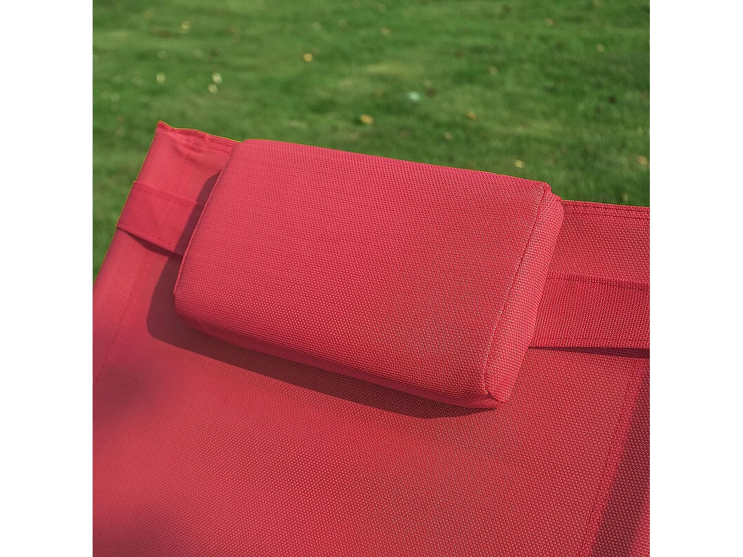 Gartenliege OGS28-R 62 x 86 x 158 cm Rot