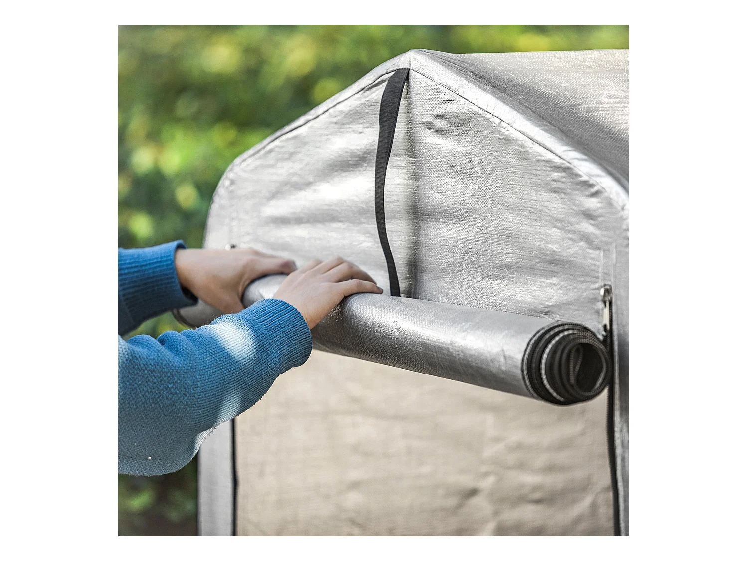 Gerätehaus KLS11 120 x 163 x 176 cm Silber