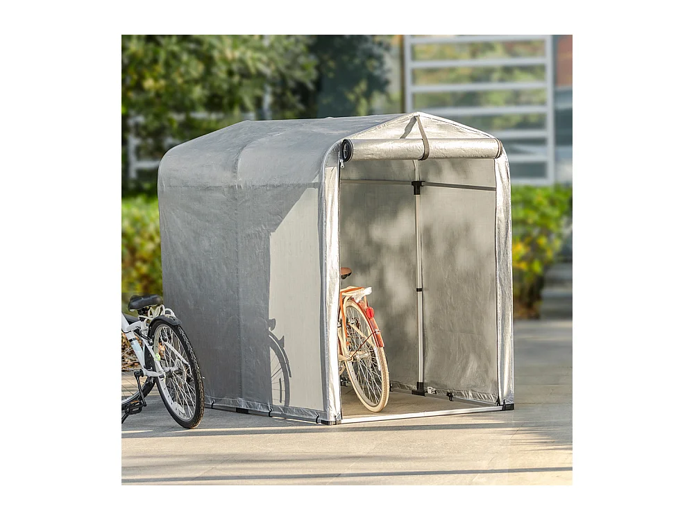 Gerätehaus KLS11 120 x 163 x 176 cm Silber