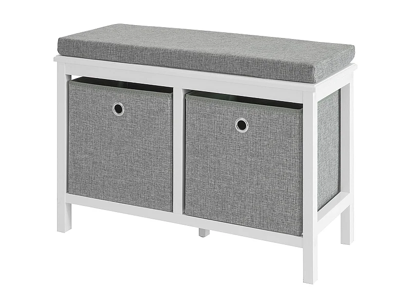 Schuhbank FSR81-HG 70 x 50 x 30 cm Weiß