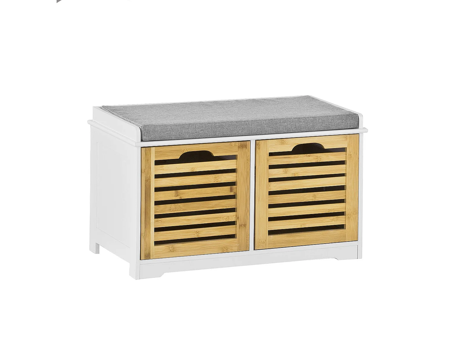 Banco de Almacenamiento con Cojines y 2 Cubos de Entrada del Gabinete Dresser Zapato Cómodo Banco FSR23-K-WN SoBuy ES
