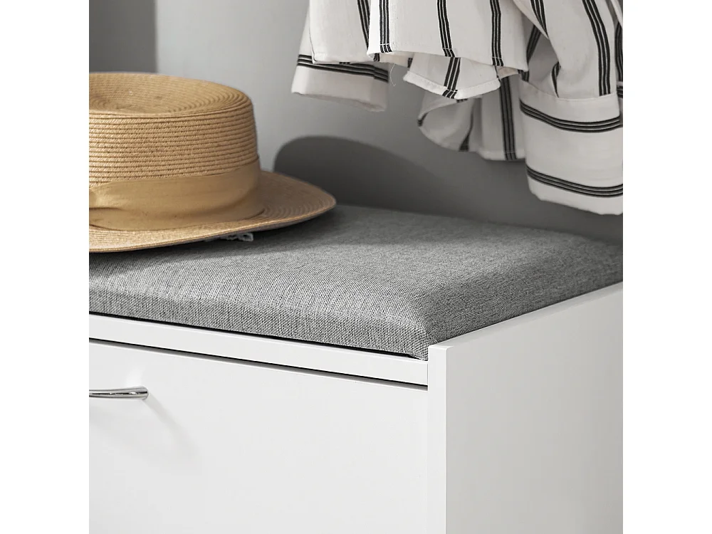 SoBuy Scarpiera Panca Scarpiera Portascarpe Con Seduta Grigio Profondità30cm FSR16-HG