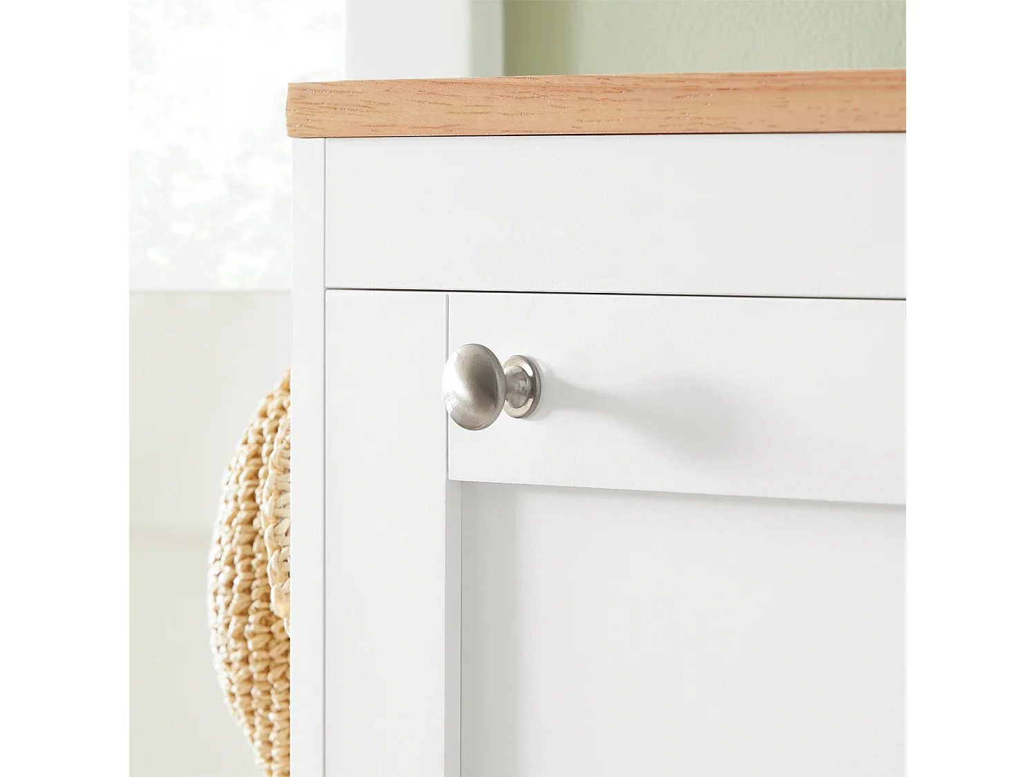 Banc Armoire à Chaussures 1 abattant avec Coussin Meuble d’entrée, FSR16-HG