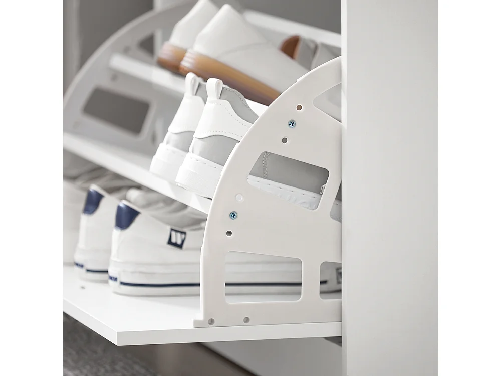 Banc Armoire à Chaussures 1 abattant avec Coussin Meuble d’entrée, FSR16-HG