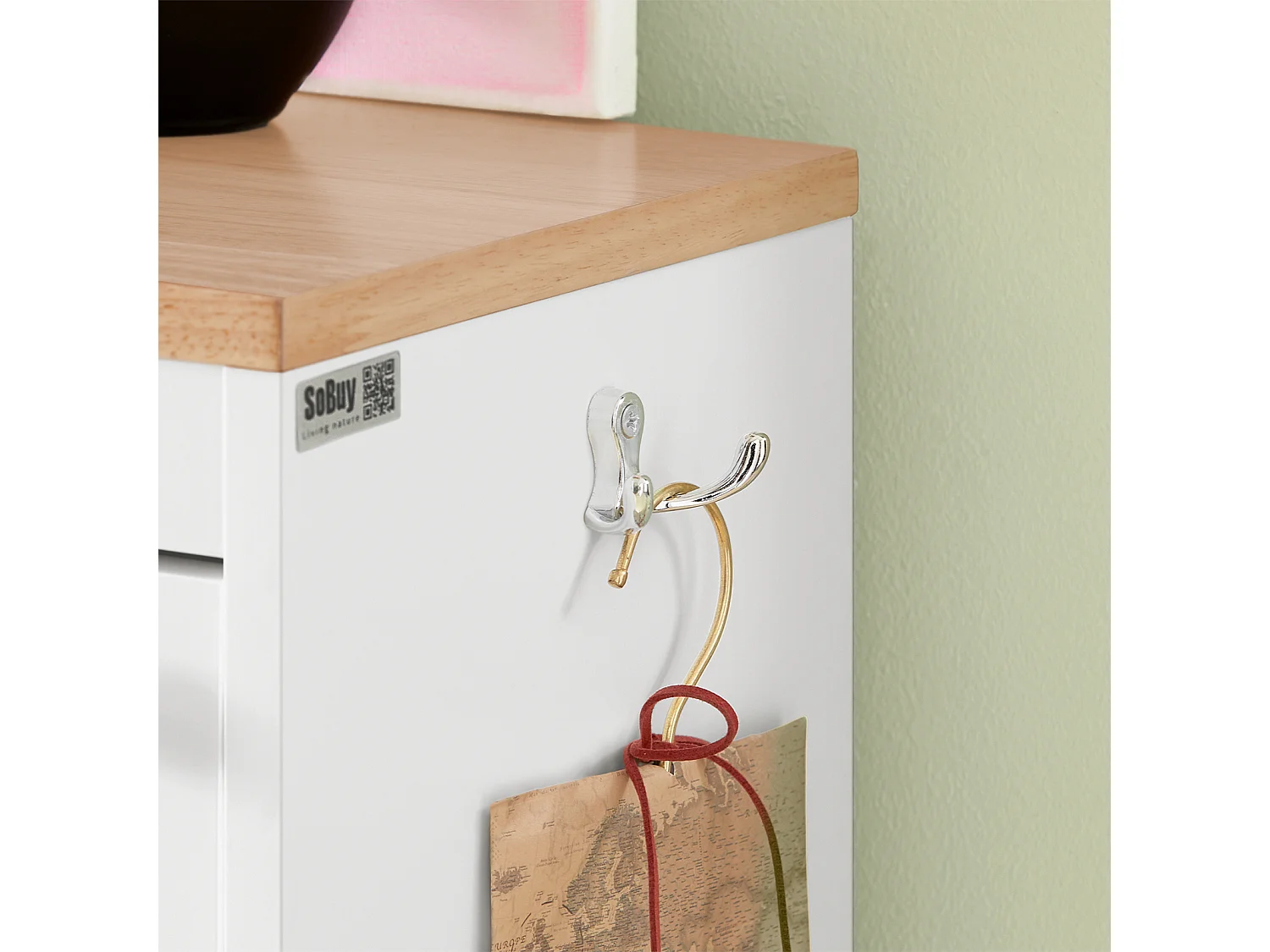 Banc Armoire à Chaussures 1 abattant avec Coussin Meuble d’entrée, FSR16-HG