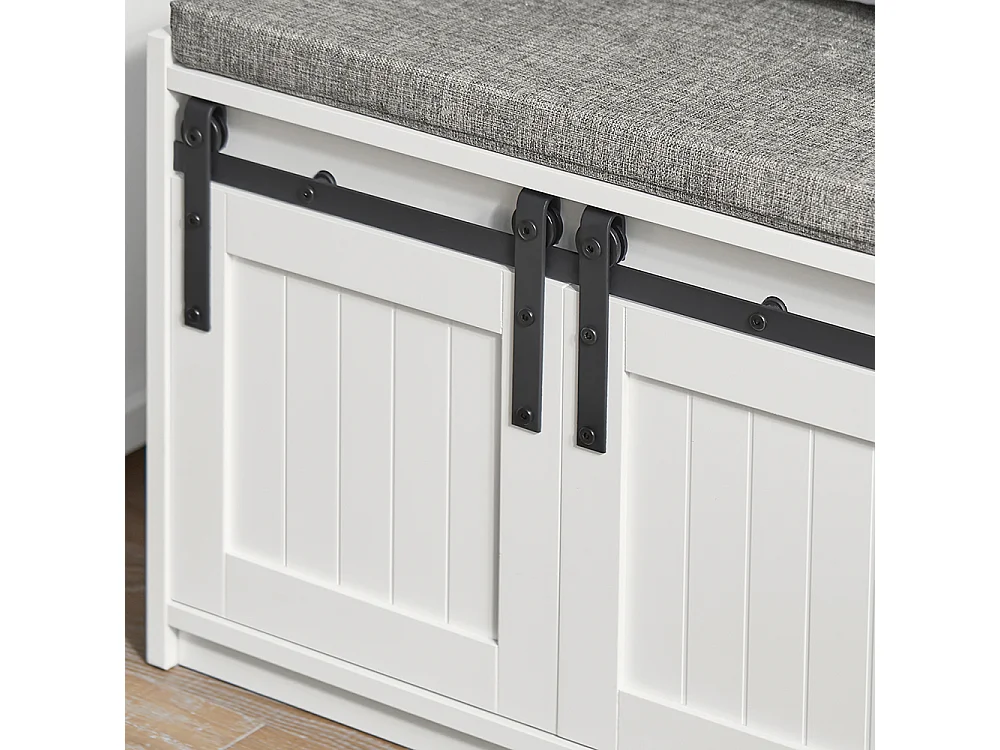 Ławka na buty z drzwiami przesuwnymi FSR133-W