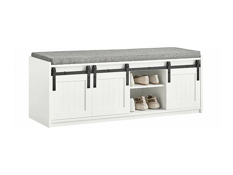 Étagère à Chaussures, Meuble à Chaussures, Porte-Chaussures avec 6 Compartiment, FSR133-W