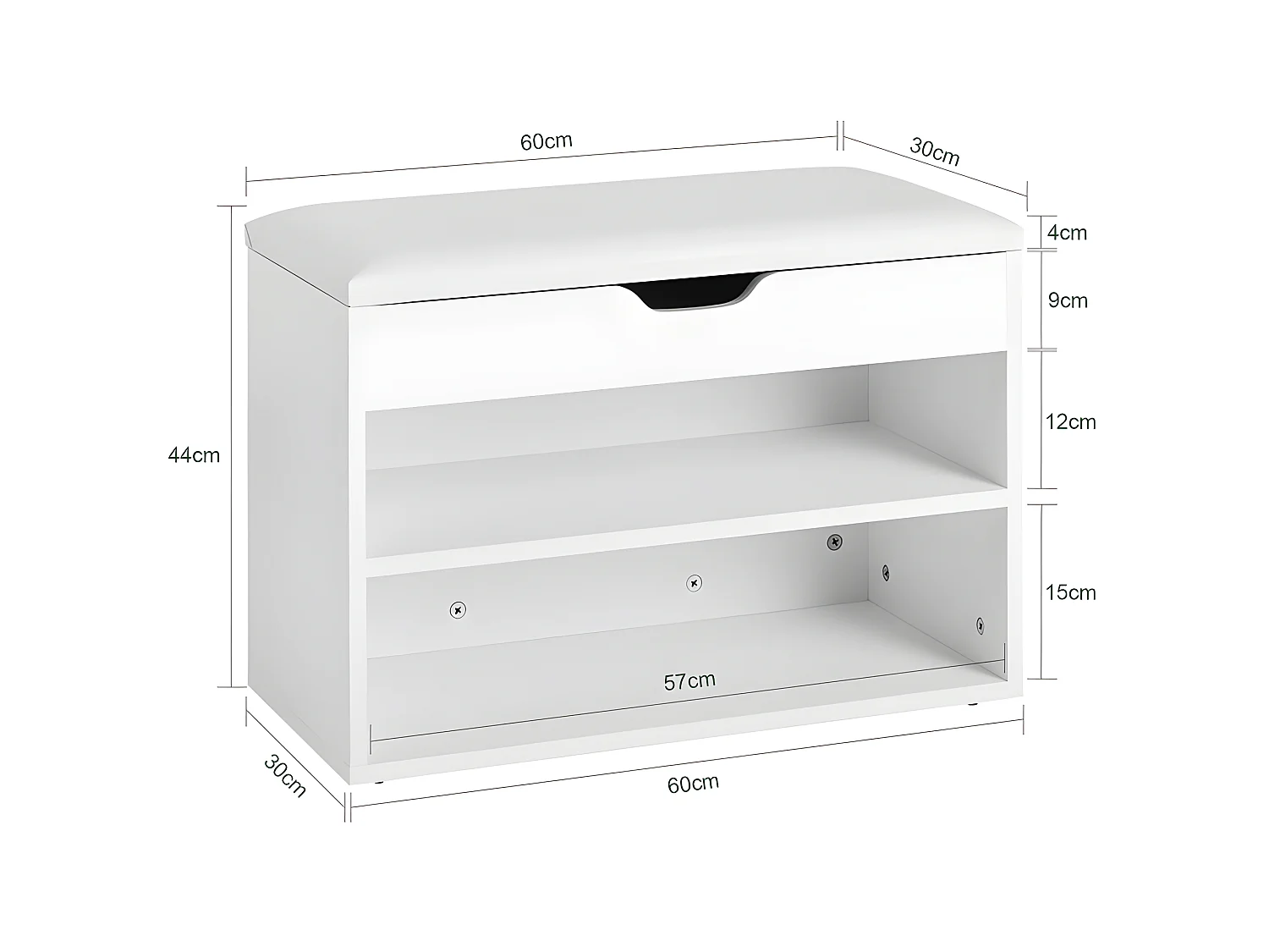 Banco Zapatero con Perchero,Mueble recibidor,Blanco,FSR25-W+FRG178-W SoBuy ES (Zapatero+Perchero)