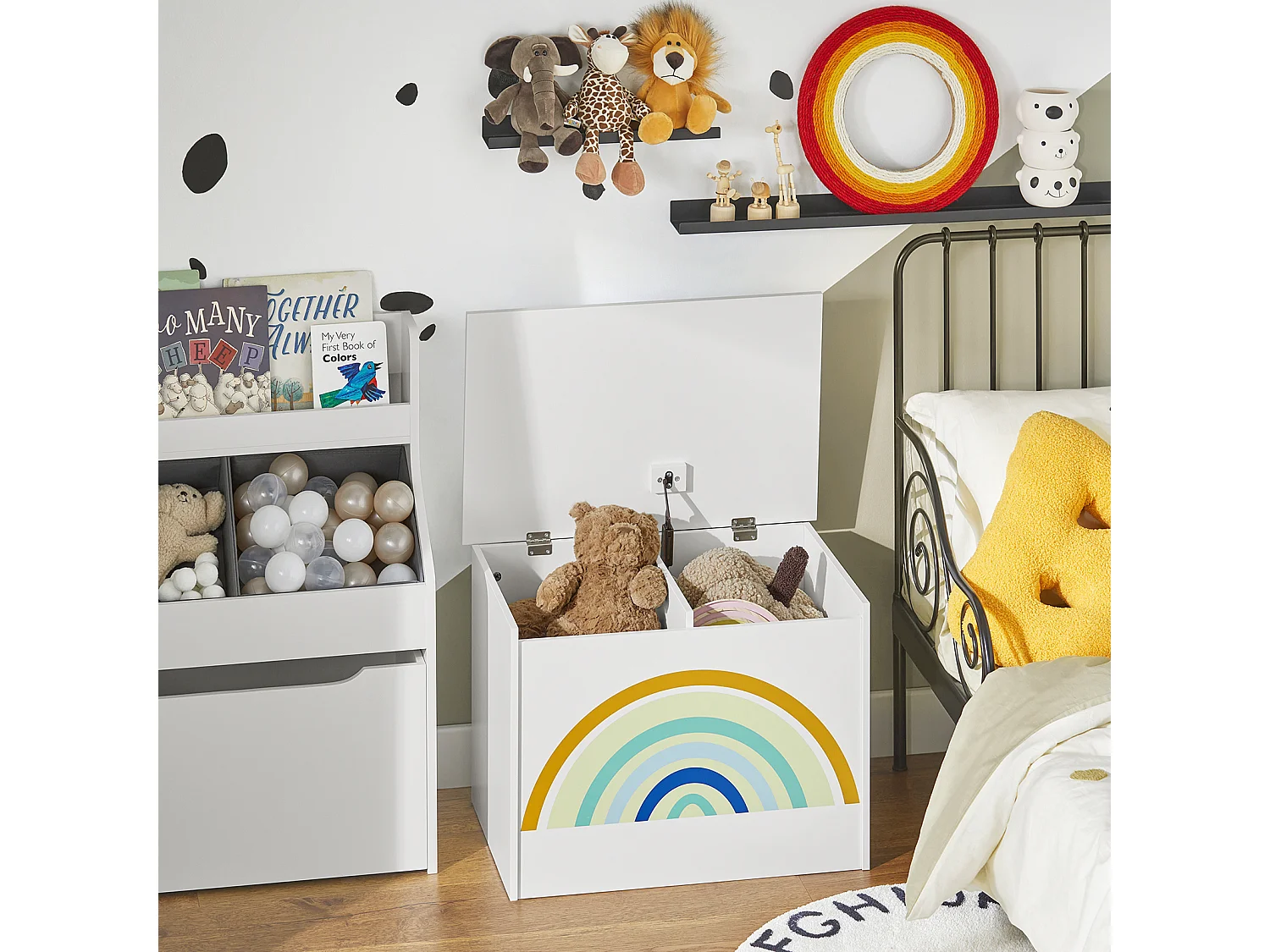 Dzieci Pojemnik zabawki Pudełkami KMB70-W