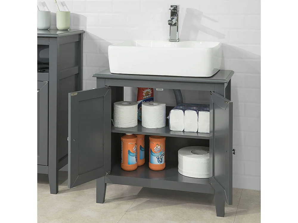 Meuble Sous-Lavaboou de Salle de Bain Vasque 2 étages, FRG202-DG