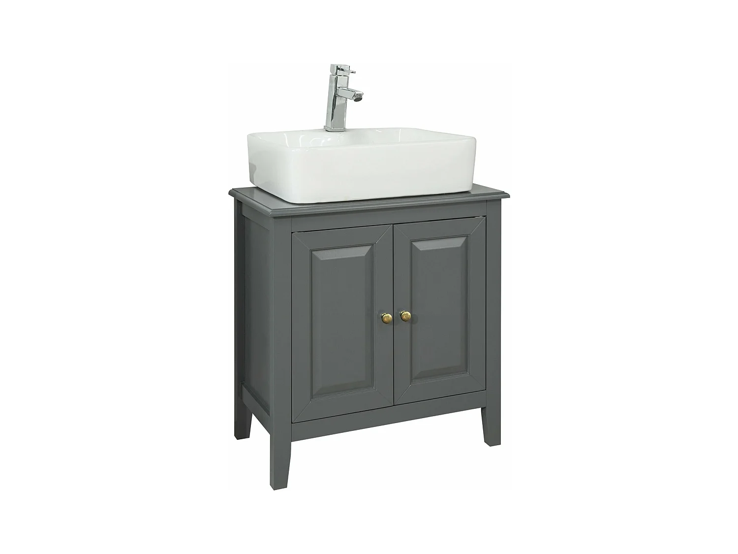 Meuble Sous-Lavaboou de Salle de Bain Vasque 2 étages, FRG202-DG