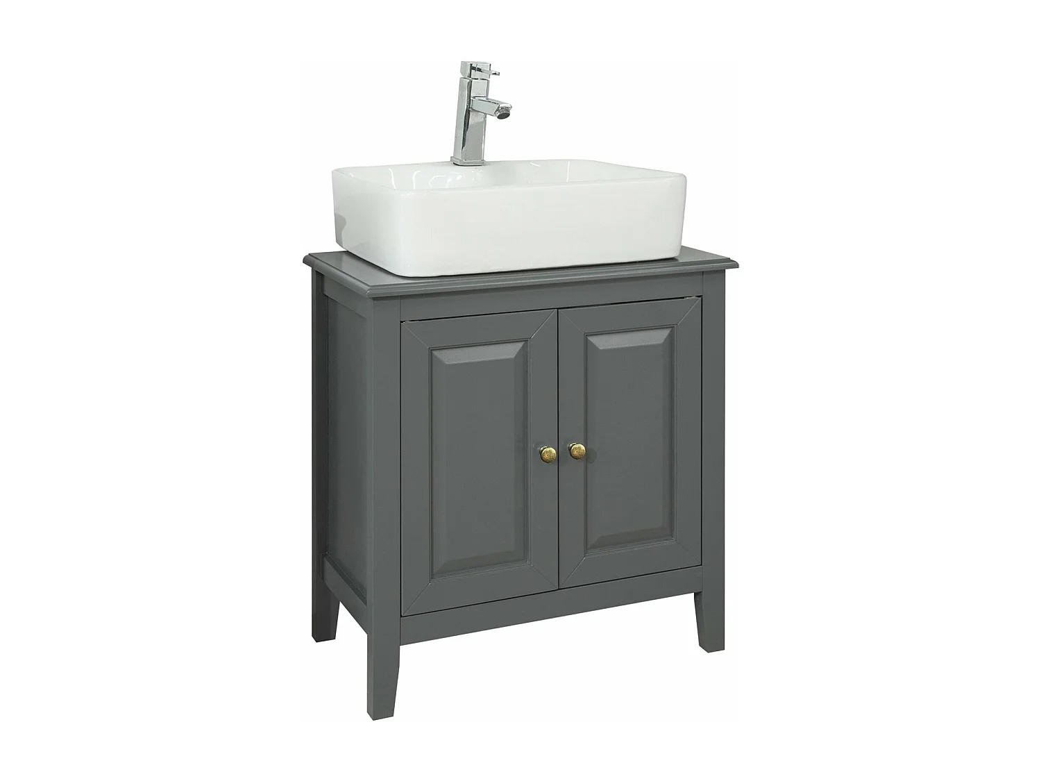 Armario para el Debajo del Lavado,2 Puertas,L 60 x P 30 x H 62 cm FRG202-DG SoBuy ES