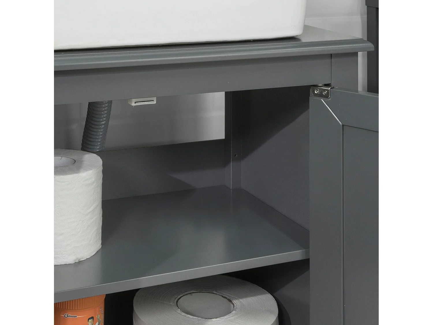 Armario para el Debajo del Lavado,2 Puertas,L 60 x P 30 x H 62 cm FRG202-DG SoBuy ES