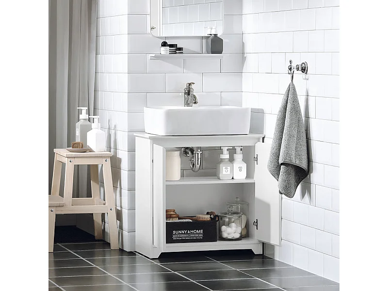 Waschbeckenunterschrank BZR108-W 30 x 60 x 60cm