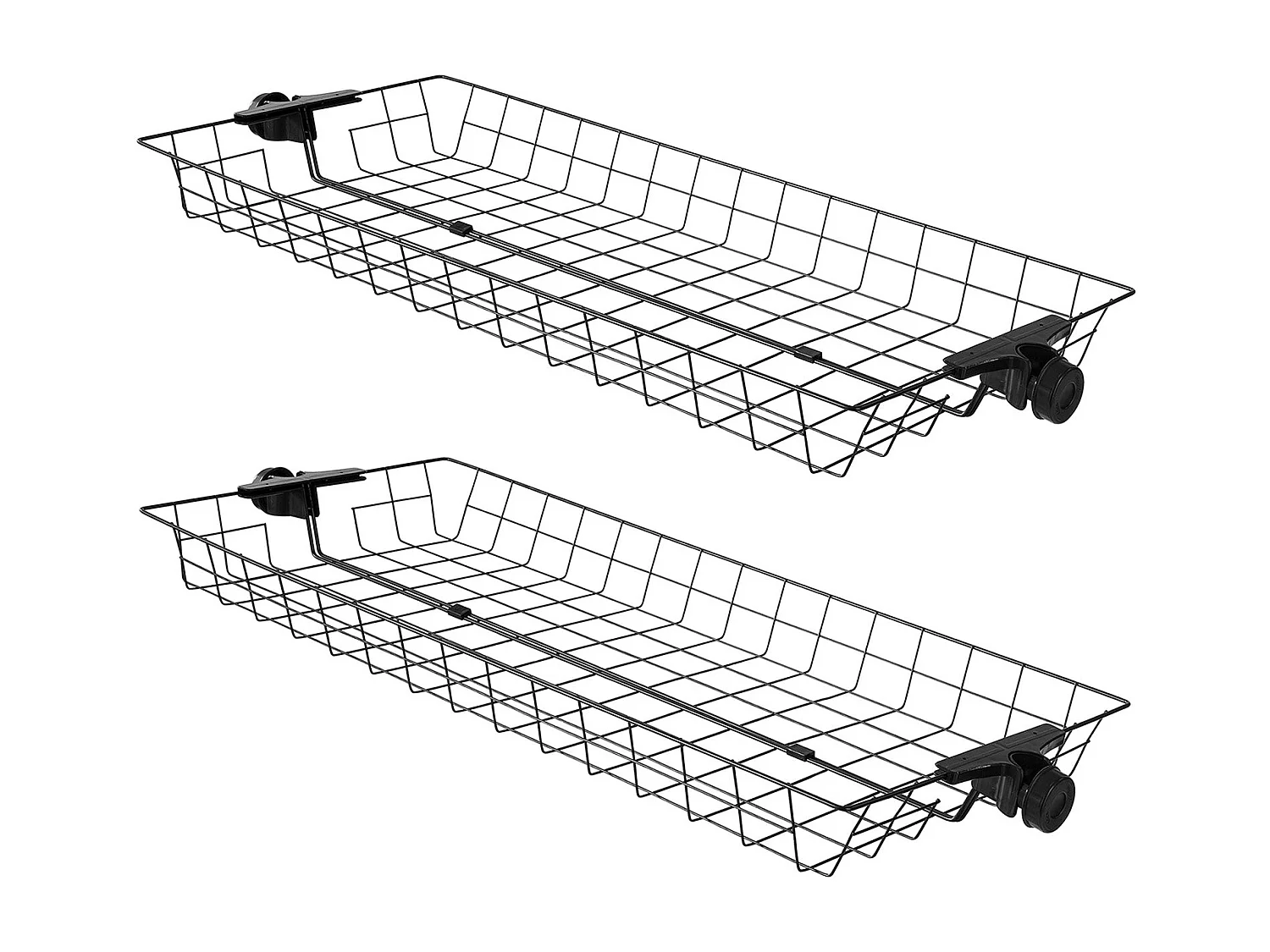 SoBuy Cesto per cabina armadio 2 pezzi 83x19x8cm FRG34-P02