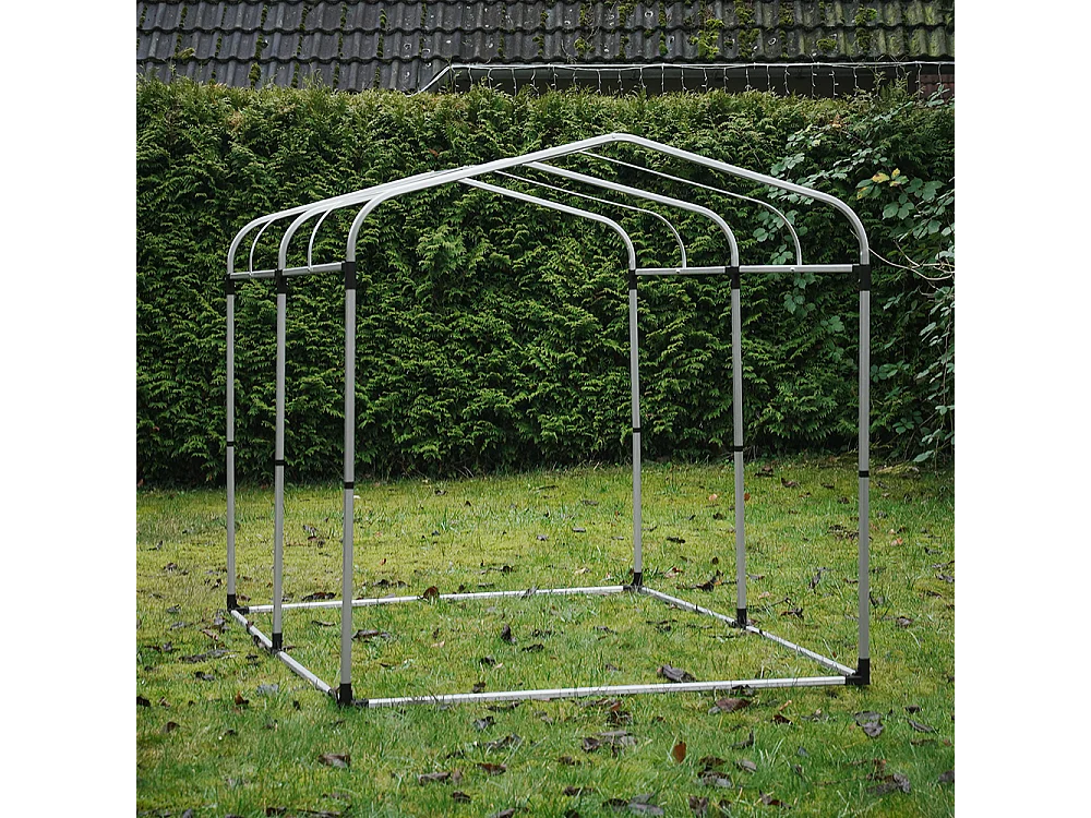 Tenda per Bicicletta Impermeabile Protezione UV Tenda da Garage per Biciclette Tenda Multiuso da Giardino in Colore Argento SoBuy 159x219x165 cm, KLS11-L