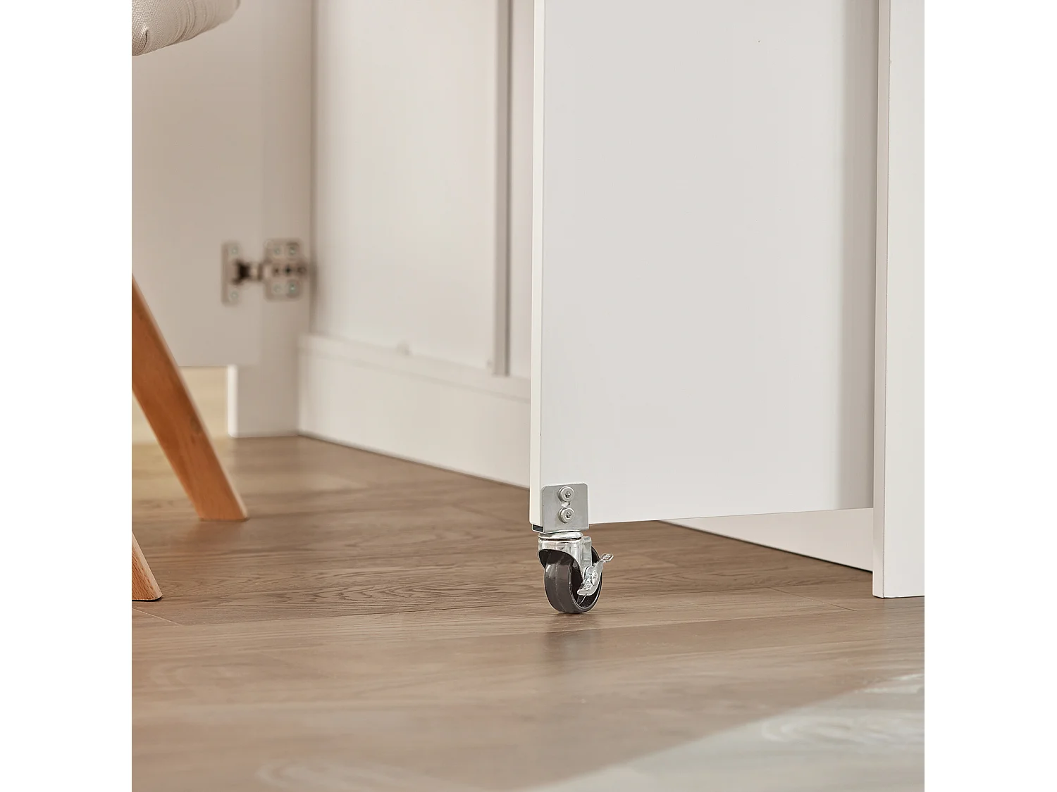 Buffet de Rangement avec Portes Coulissantes et Plan de Travail Extensible, FSB36-WN