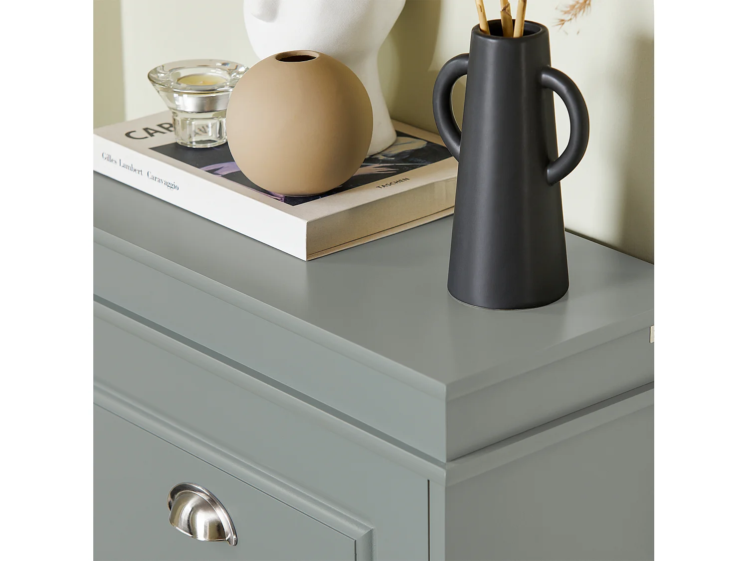 Meuble Haut Armoire de Toilettes Salle de Bain Suspendue 2 Portes Gris, FRG231-DG