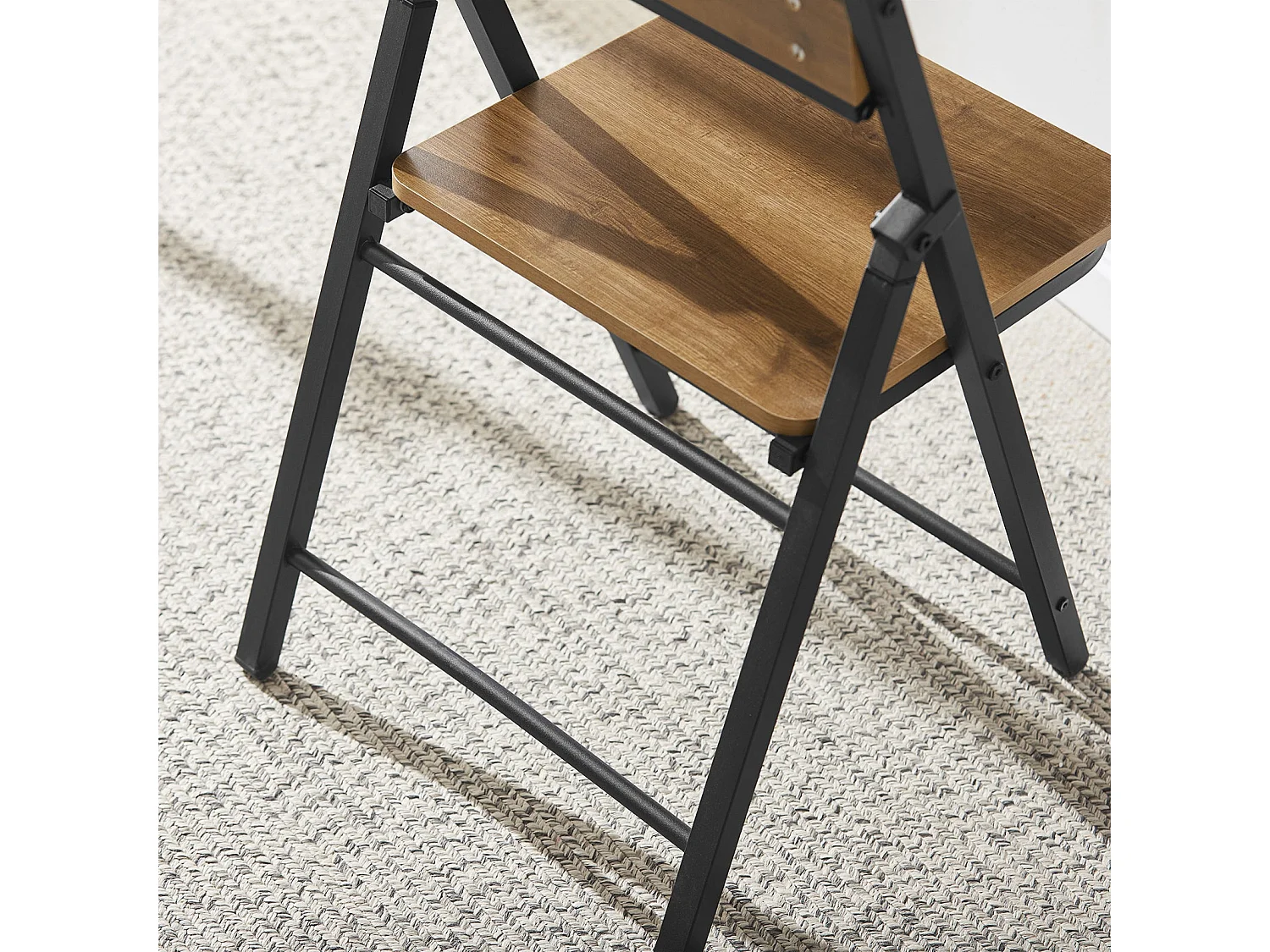 SoBuy cadeira dobrável, cadeira dobrável confortável, cadeira dobrável de madeira FST88-PF