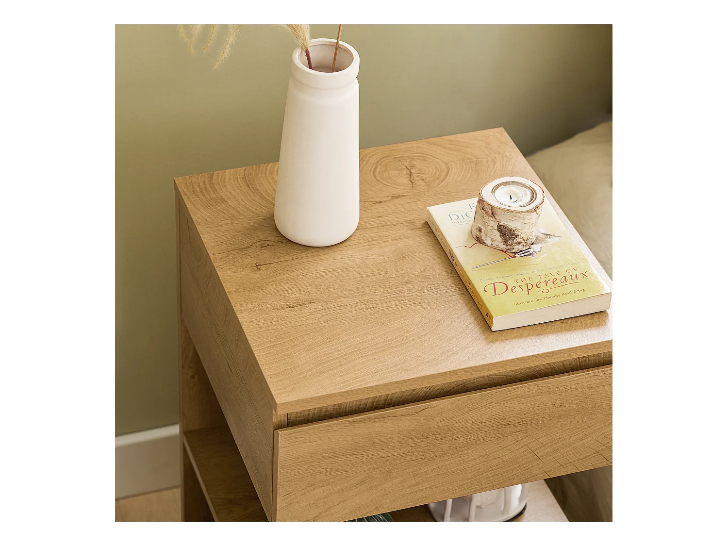 SoBuy Stolik nocny z szufladą FBT49-N