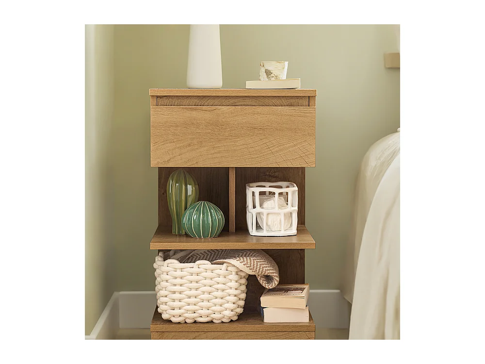 SoBuy Stolik nocny z szufladą FBT49-N