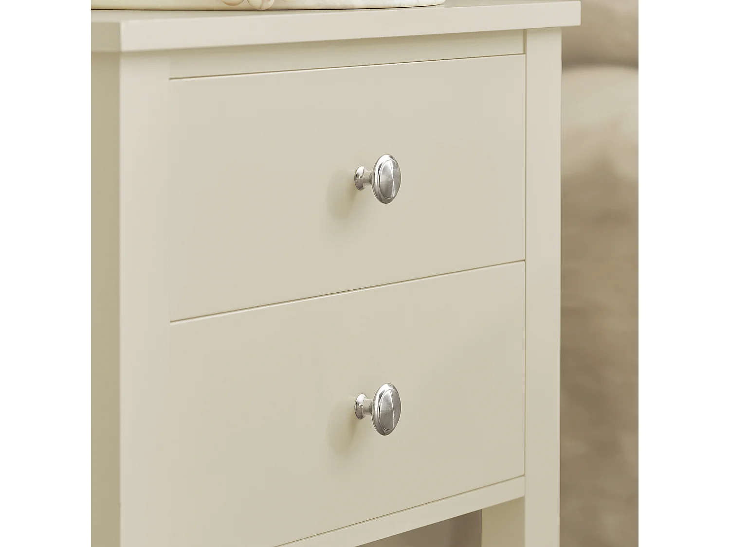 Table de Chevet avec 2 Tiroirs Table de Nuit Bout de Canapé Table d'Appoint, FBT114-MI