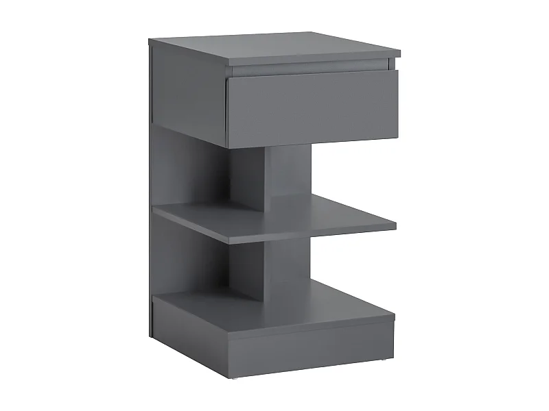 SoBuy FBT49-HG Bijzettafel Nachtkastje Veelzijdig Salontafel Commode met 1 lade