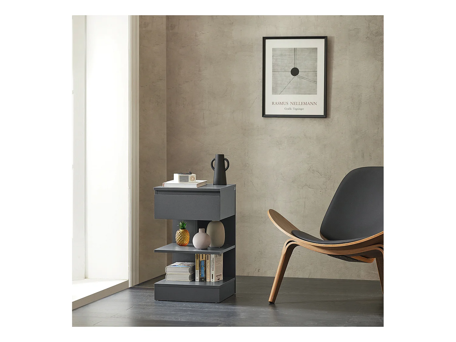 Stolik nocny z szufladą FBT49-HG