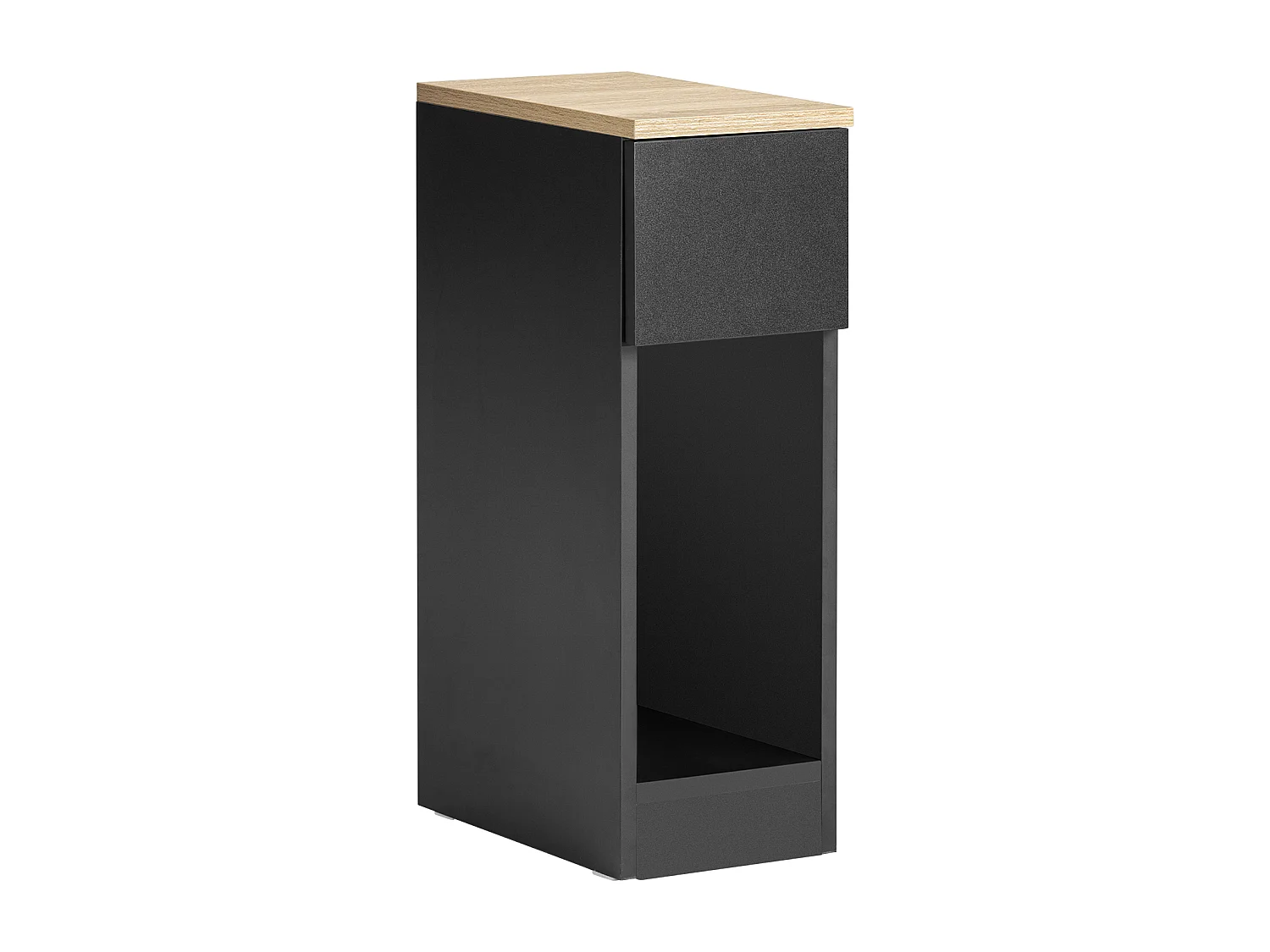 SoBuy FBT111-SCH Nachtkastje Bijzettafel Sofa Bijzettafel Salontafel met Lade voor Woonkamer, Slaapkamer of Kantoor 20x35x60cm