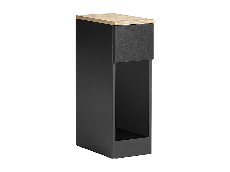 Table de Chevet Table de Nuit Bout de Canapé Table d'Appoint Table Basse avec Tiroir, FBT111-SCH