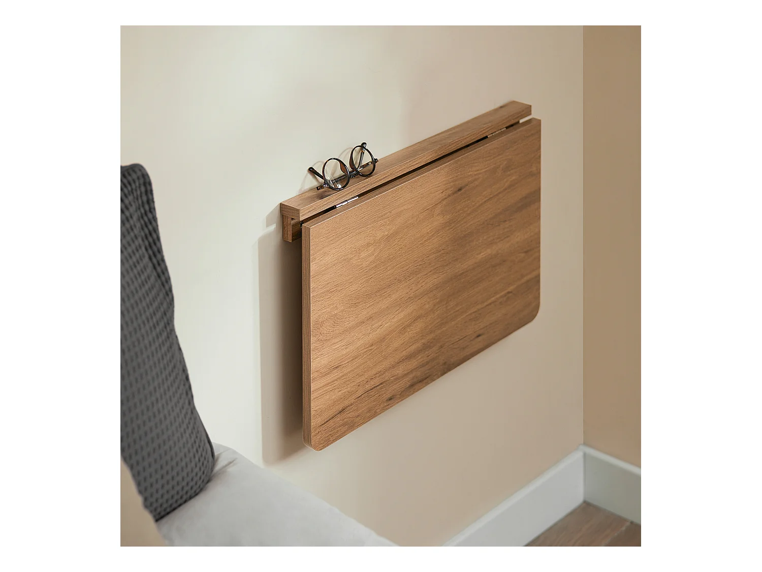 Wandklapptisch FWT03-PF 60 x 6 x 40 cm Braun