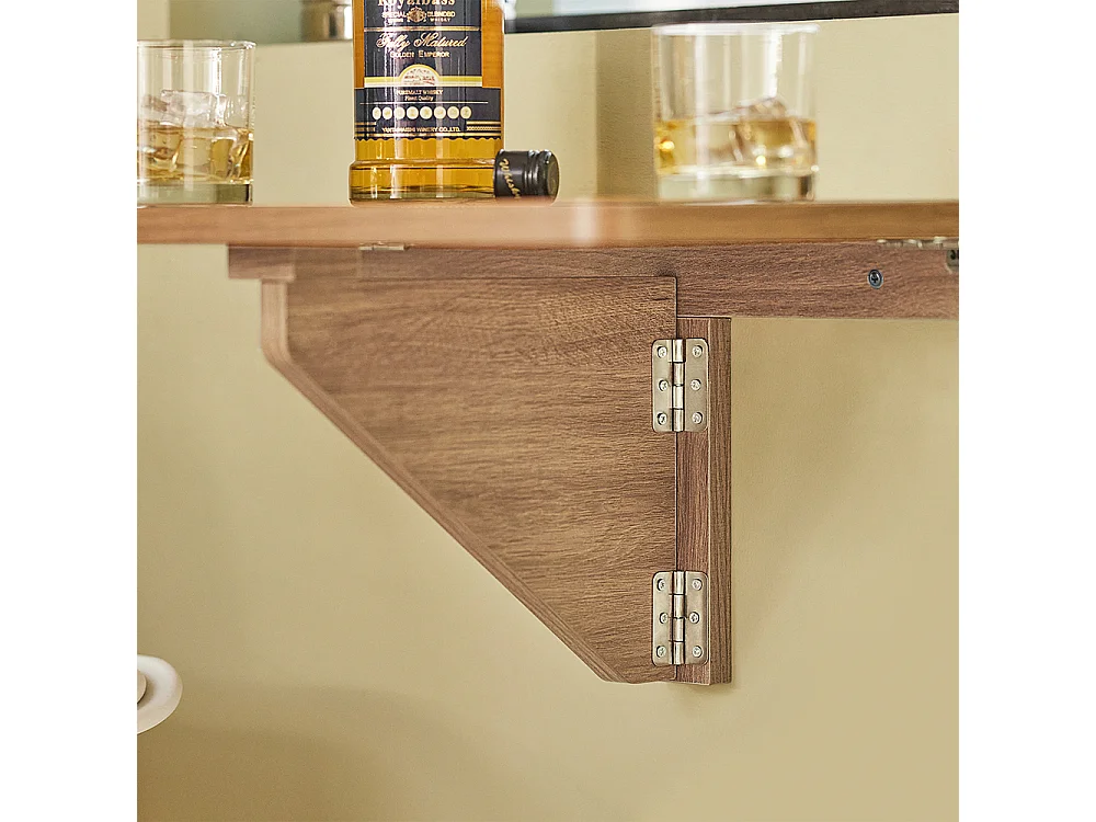 SoBuy FWT03-PF Eettafel Muur Klaptafel Keukentafel Kindermeubilair Laptoptafel Bureau