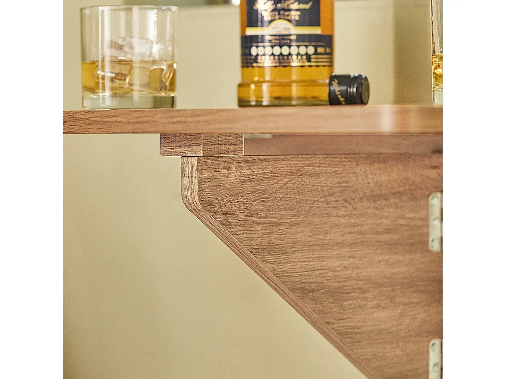 SoBuy FWT03-PF Eettafel Muur Klaptafel Keukentafel Kindermeubilair Laptoptafel Bureau