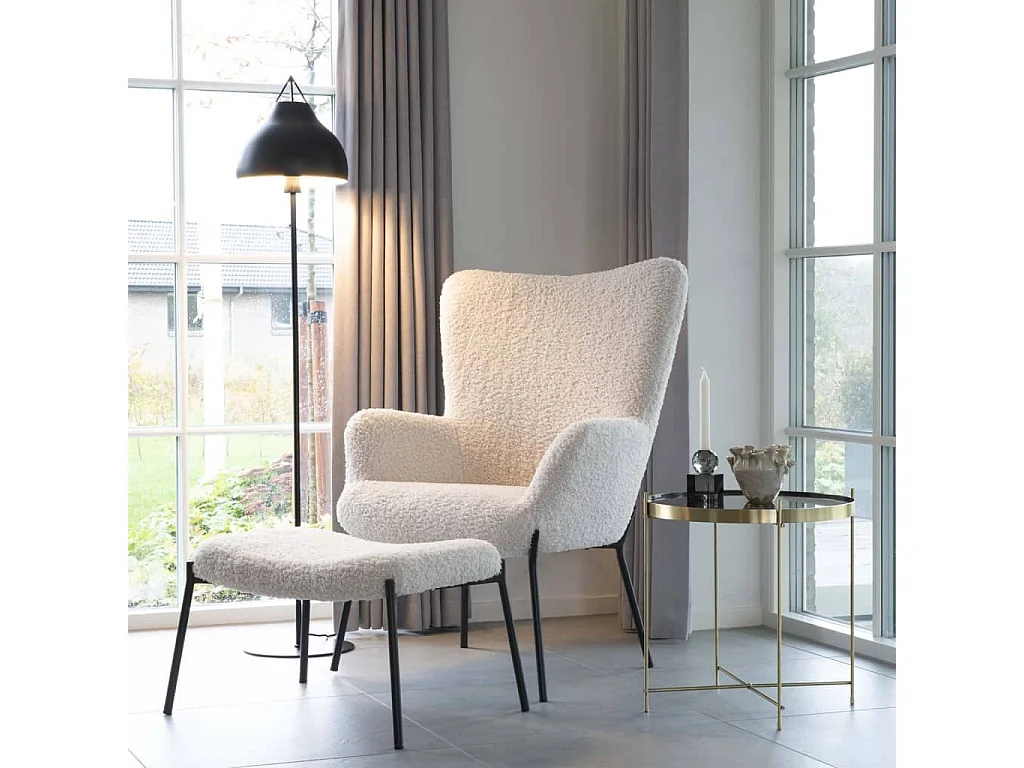 Table basse Scarlett 48x48 cm Rond Laiton